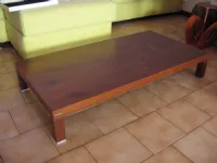 Tavolino da salotto Doimo impiallacciato Noce Canaletto scontato del 50%