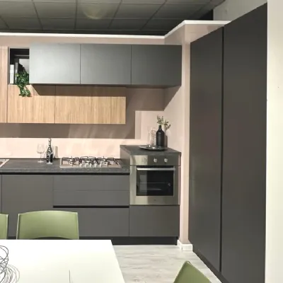 Cucina a prezzo scontato lineare moderna Sandy  Net cucine