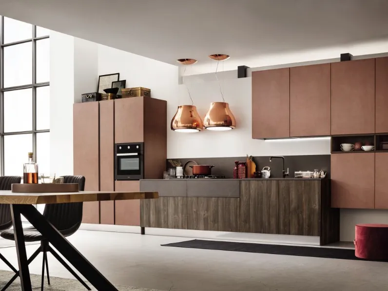 Cucina ad angolo Cucina ad angolo massima personalizzazione finiture legno  Febal con un ribasso vantaggioso