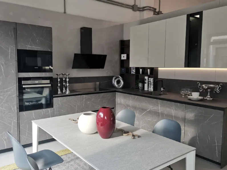 Cucina ad angolo design altri colori Stosa Metropolis a soli 9550