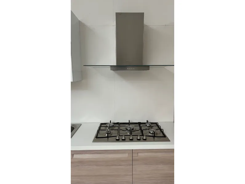 Cucina ad angolo in laminato lucido altri colori Tropea a prezzo scontato