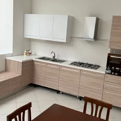Cucina ad angolo in laminato lucido altri colori Tropea a prezzo scontato