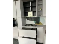 Cucina ad angolo in laminato opaco grigio Sp22 hc08 a prezzo scontato
