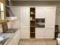 Cucina ad angolo in legno bianca Pavese a prezzo scontato