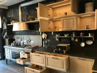 Cucina ad angolo in legno rovere chiaro 1956 a prezzo ribassato