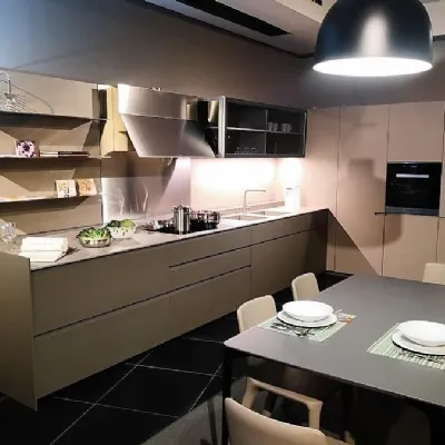 Cucina ad angolo in vetro a prezzo ribassato 53%
