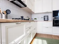 Cucina moderna ad angolo in legno bianco Mobilike Terry.