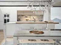 Cucina ad isola design Isola  white design minimal Nuovi mondi cucine a prezzo scontato