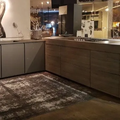 Cucina altri colori design ad angolo Lemuralab kb08 Artigianale in Offerta Outlet