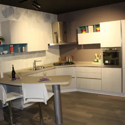 Cucina altri colori moderna ad angolo Immagina Lube cucine in Offerta Outlet