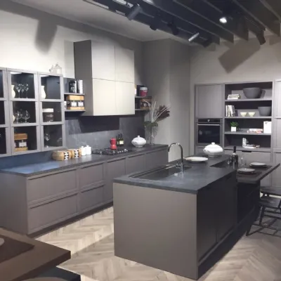Cucina altri colori moderna ad isola Newport natural Stosa in Offerta Outlet