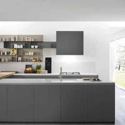 Cucina grigio design ad isola Isola antares Antares in offerta