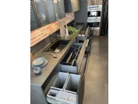 Cucina antracite industriale ad isola Factory Aster cucine in Offerta Outlet