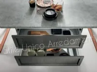 Cucina antracite moderna ad isola Gatsby Febal a soli 8200