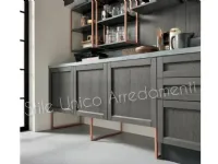 Cucina antracite moderna ad isola Gatsby Febal a soli 8200