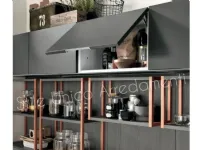 Cucina antracite moderna ad isola Gatsby Febal a soli 8200