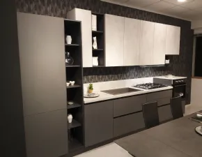 Cucina antracite moderna lineare Easy Arrex-2