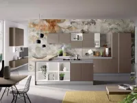 Cucina antracite moderna lineare Modello gold Mobilificio bellutti