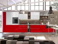 Cucina antracite moderna lineare Modello gold Mobilificio bellutti