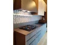 Cucina lineare in laminato materico altri colori Easy cemento a prezzo scontato