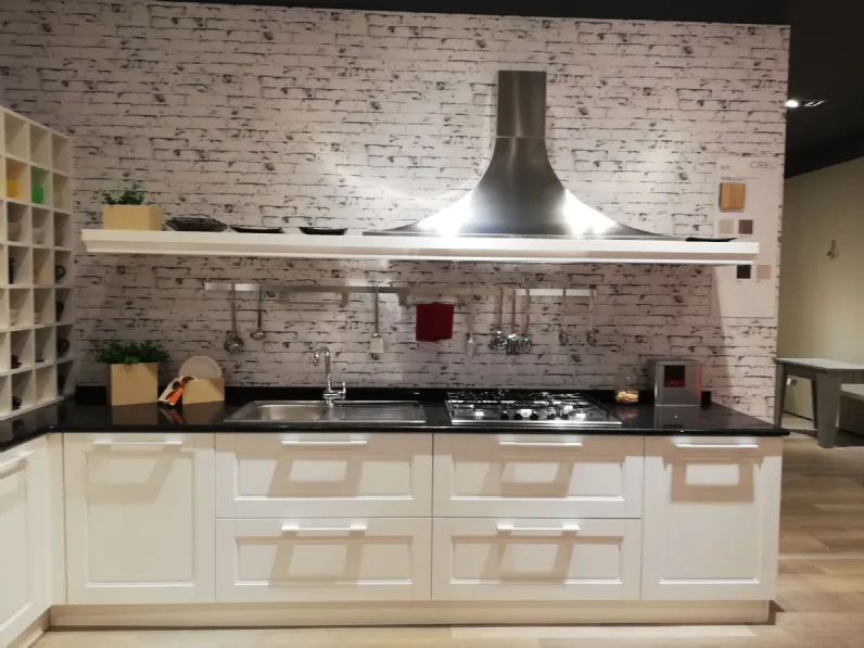 Cucina Ar-tre moderna ad angolo bianca in legno Cucina