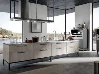 Cucina Arredo3 moderna lineare bianca in legno Aria