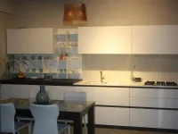 Cucina Arrital cucine design lineare bianca in laccato opaco Ak 05