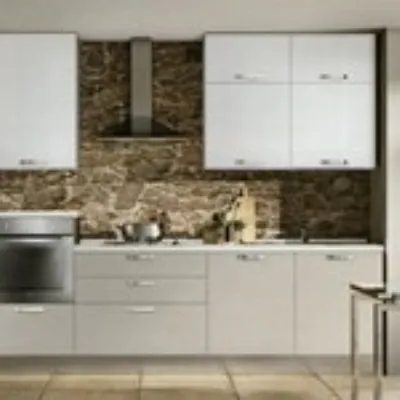 Cucina Artec moderna lineare grigio in laccato opaco Lungomare colombini