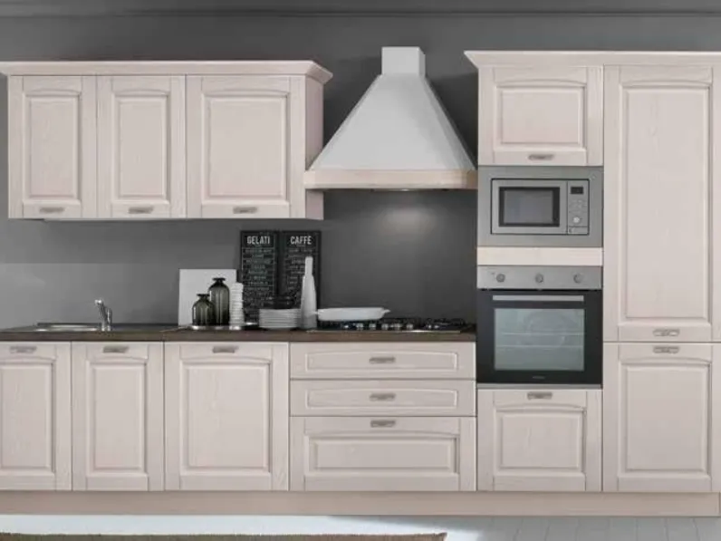 Cucina lineare in nobilitato altri colori Cucina bea cm 360 h 216 a prezzo ribassato