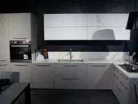 Cucina moderna grigia con penisola Astra Mood a 7995. Massimo stile!