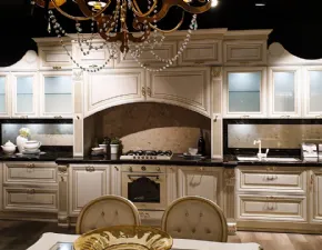Cucina bianca classica lineare Pantheon Lube cucine a soli 20800€