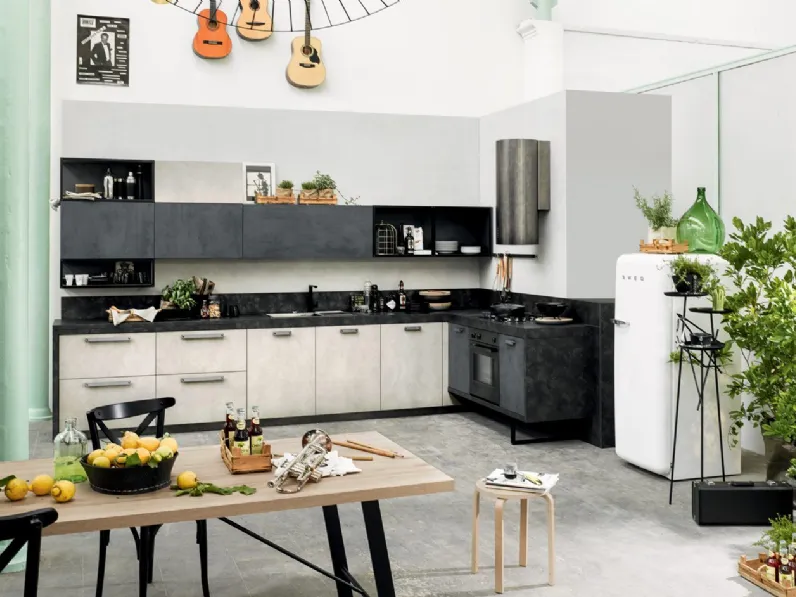 Cucina bianca design ad angolo Qualunque  Md work in offerta