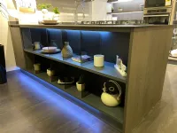 Cucina bianca design con penisola Clover Lube cucine