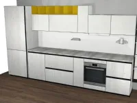 Cucina bianca design lineare Immagina Lube cucine