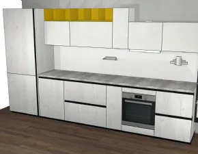 Cucina bianca design lineare Immagina Lube cucine