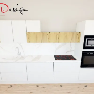 Cucina bianca design lineare Kali Arredo3 a soli 6100€