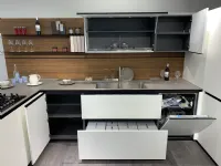 Cucina bianca moderna ad angolo Forma mentis Valcucine a soli 19900