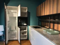 Cucina bianca moderna ad angolo Glass xp Zampieri cucine scontata