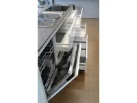 Cucina bianca moderna ad isola ATRA CUCINE modello POLIMERICO LUCIDO di Atra in polimerico lucido