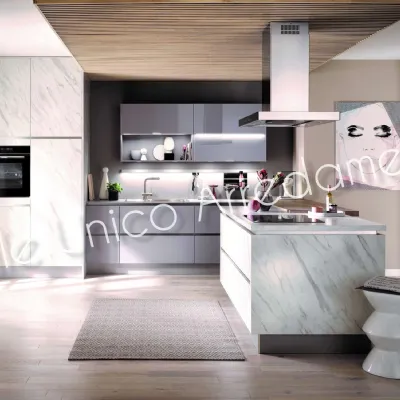 Cucina moderna ad isola Febal Sherly a prezzo ribassato