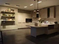 Cucina bianca moderna con penisola Infinity 2 Stosa cucine in Offerta Outlet