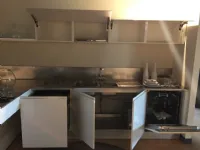 Cucina bianca moderna con penisola Mila Cesar a soli 2490