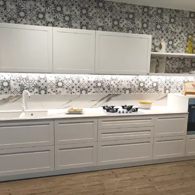 Cucina bianca moderna lineare Scavolini Carattere a soli 10500 Euro