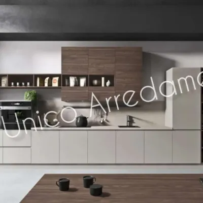 Febal Delacroix lineare bianca a 8900€. Cucina moderna!