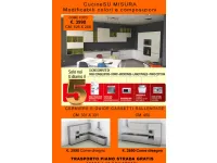 Cucina bianca moderna lineare Delizia Net cucine in Offerta Outlet