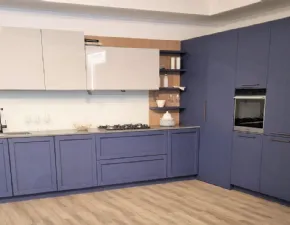 Cucina blu moderna ad angolo Bistrot Aurora 1947 a soli 13400€