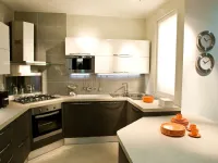 Cucina grigio moderna ad angolo Carrera  Veneta cucine a soli 8800