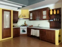 Cucina ad angolo in legno modello Legno massello ad un prezzo riservato 