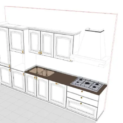 Cucina classica lineare Astra Ducale a prezzo scontato