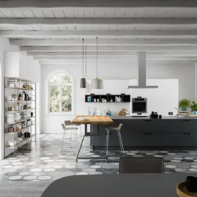 CUCINA Colombini casa ad isola Cucina con anti-impronta, resistenti ai graffi, agli urti e alle abrasioni SCONTATA